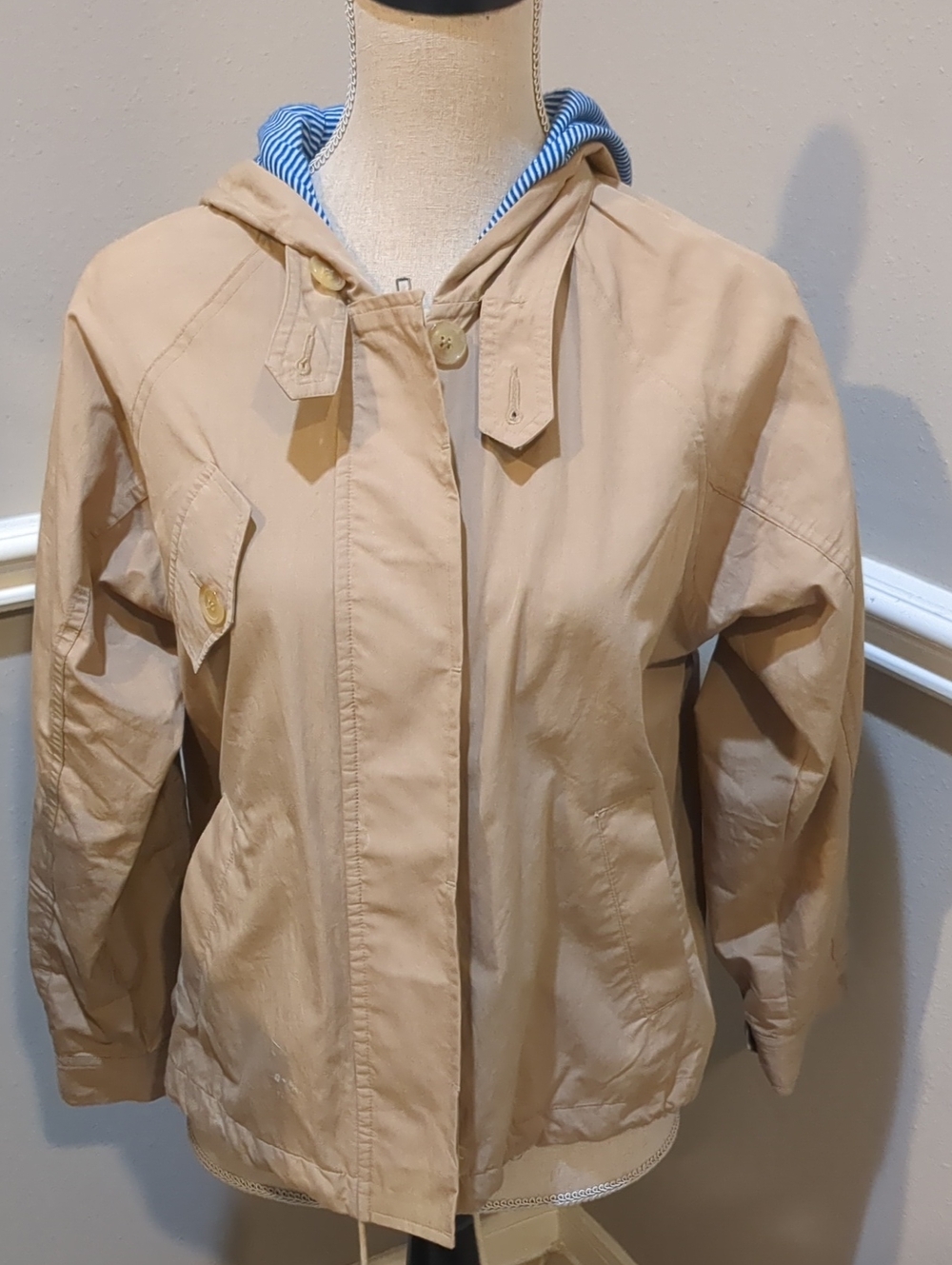 Anthropologie Asani Light Khaki Hooded Women's Jacket